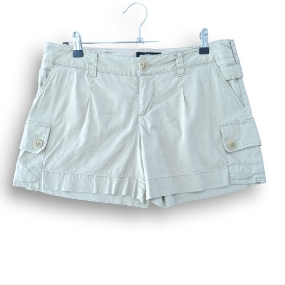 Mossimo Linen Blend Cargo Shorts 10 Tan - Picture 1 of 11
